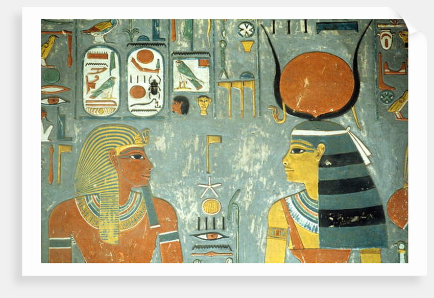 Horemheb and Hathor by Egyptian 18th Dynasty