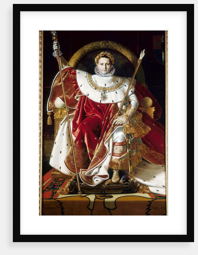 Napoleon I on the Imperial Throne, 1806 by Jean Auguste Dominique Ingres