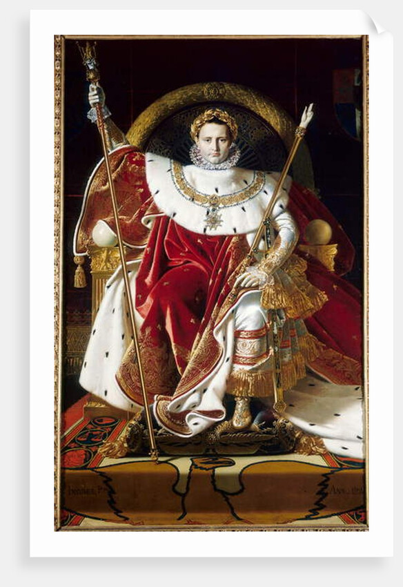 Napoleon I on the Imperial Throne, 1806 by Jean Auguste Dominique Ingres