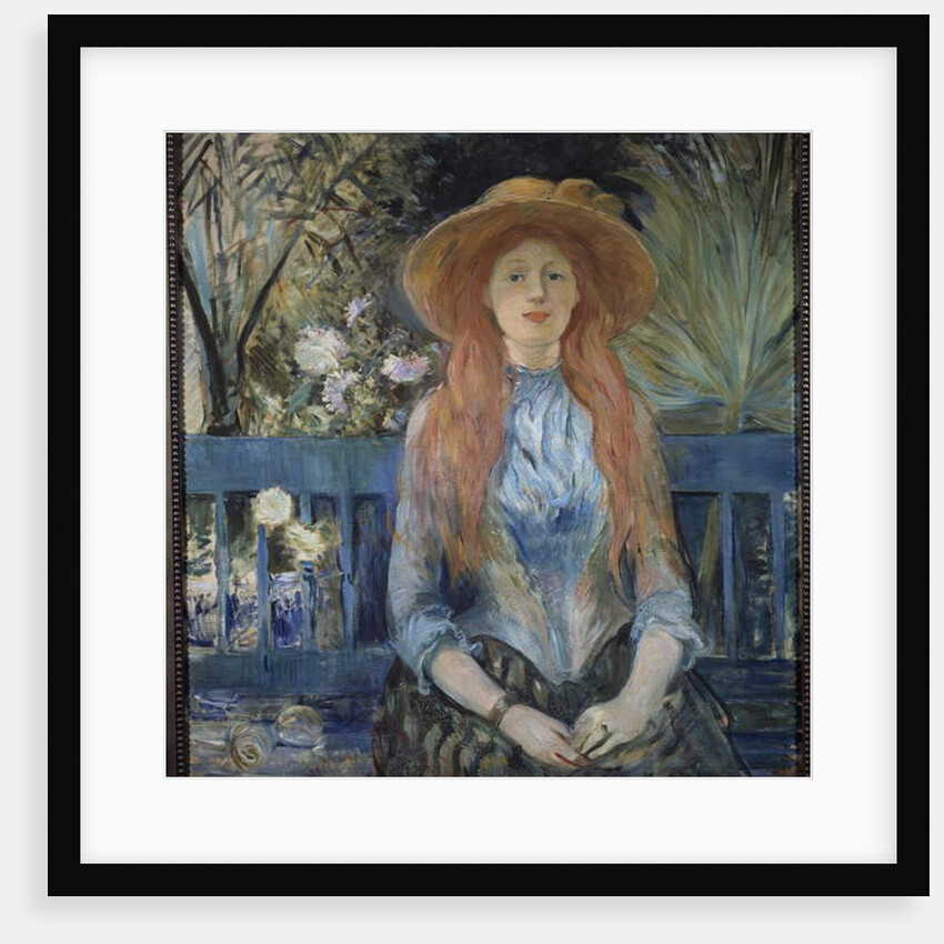 Young girl in a park, 19th century by Berthe Morisot
