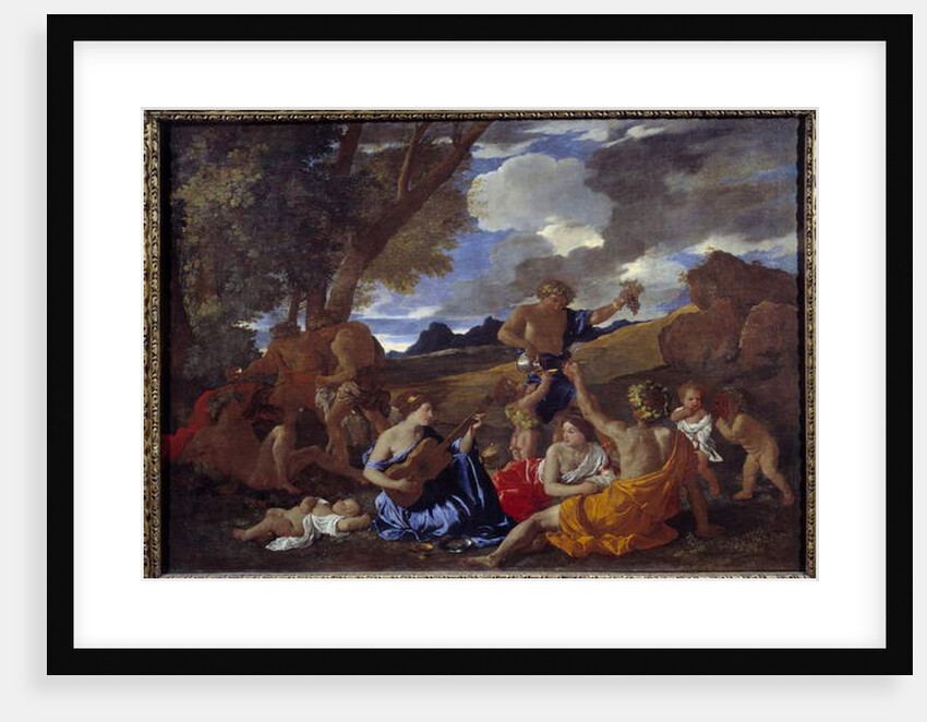 Bacchanale to the guitar player or the great Bacchanale, 17th century by Nicolas Poussin