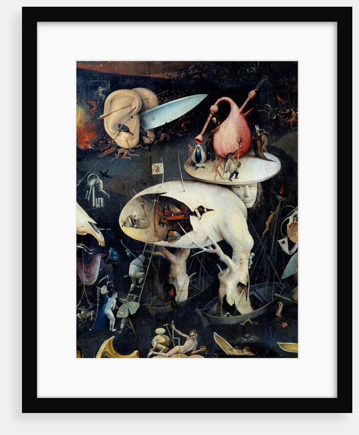 The Hell Detail of the right part of the tryptic of 'The Garden of Terrestrial Delices' by Hieronymus Bosch