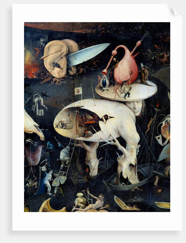The Hell Detail of the right part of the tryptic of 'The Garden of Terrestrial Delices' by Hieronymus Bosch