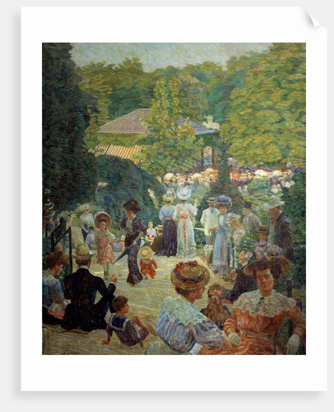 The Parc Montsouris from the kiosk has music in 1900 by Ludovic Vallee