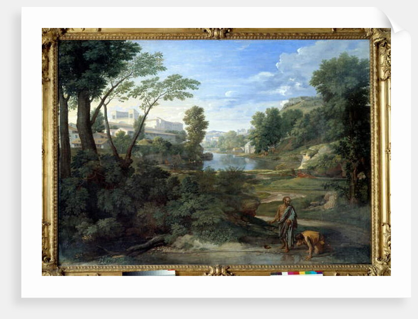 Diogene throwing his ecvil, 1648 by Nicolas Poussin