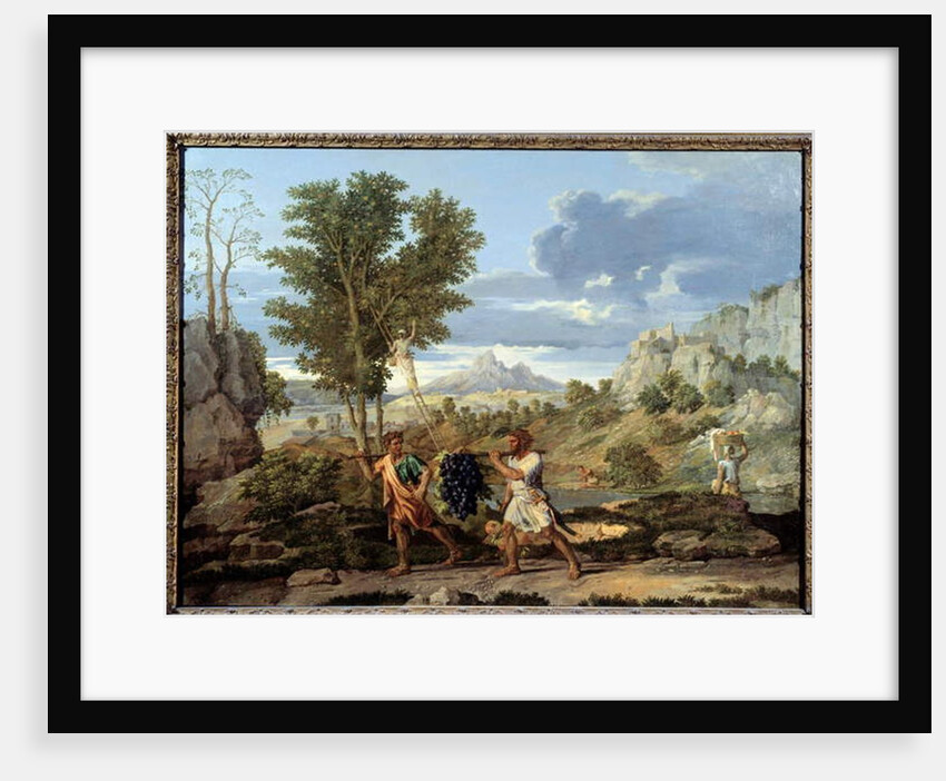 Autumn or the bunch of grapes brought back from the promised land, 1660 by Nicolas Poussin