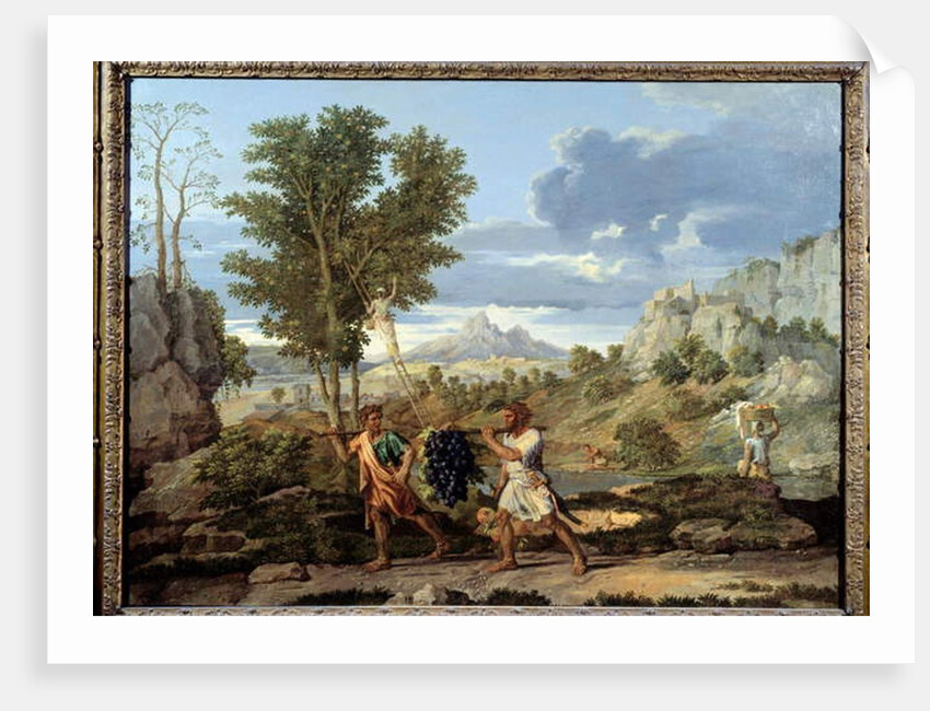Autumn or the bunch of grapes brought back from the promised land, 1660 by Nicolas Poussin
