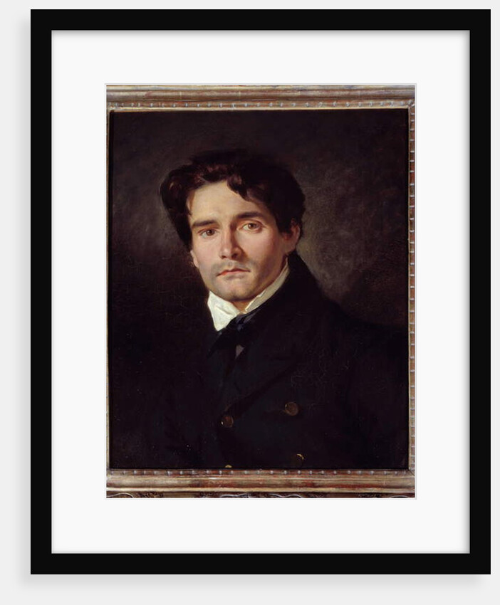 Portrait Of The Painter Louis Riesener, 1835 by Ferdinand Victor Eugene Delacroix