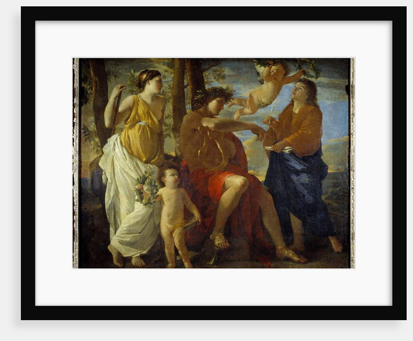 The inspiration of the poet, 17th century by Nicolas Poussin