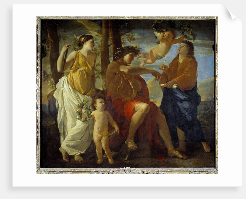 The inspiration of the poet, 17th century by Nicolas Poussin