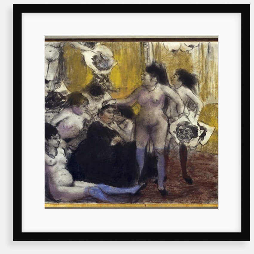 The Party Of The Patron Maison Close During A Party In Honor Of A Proxenete, 1879 by Edgar Degas