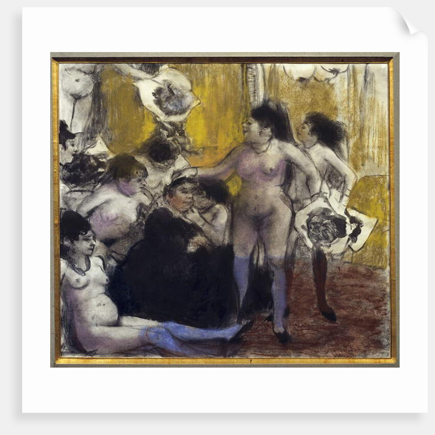 The Party Of The Patron Maison Close During A Party In Honor Of A Proxenete, 1879 by Edgar Degas