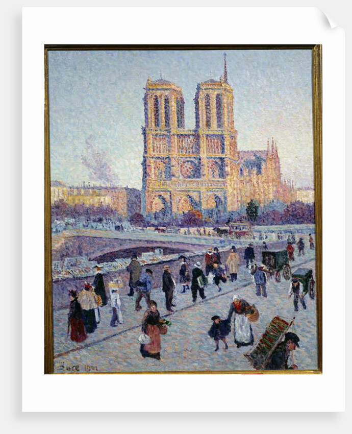 The Quai Saint Michel and Notre Dame, 1901 by Maximilien Luce