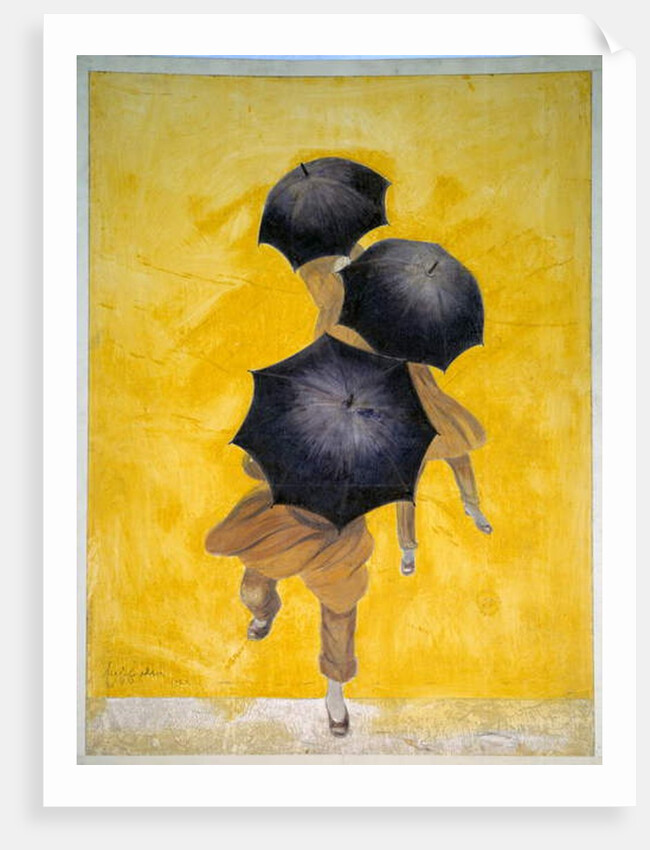 Umbrellas revel 1922 by Leonetto Cappiello