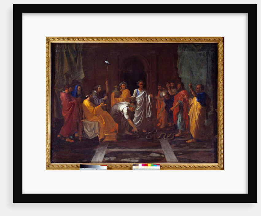 Moses Changing Aaron's Rod Into A Snake, 17th century by Nicolas Poussin