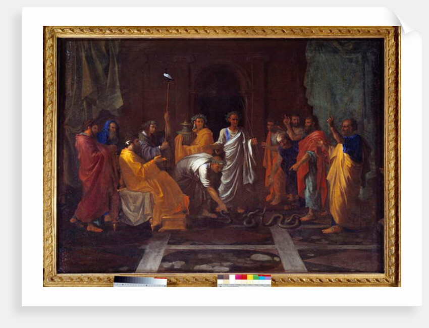 Moses Changing Aaron's Rod Into A Snake, 17th century by Nicolas Poussin