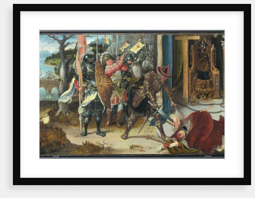 The Emperor Heraclius decapitating the king of Persians Chosroes by Jan de Beer