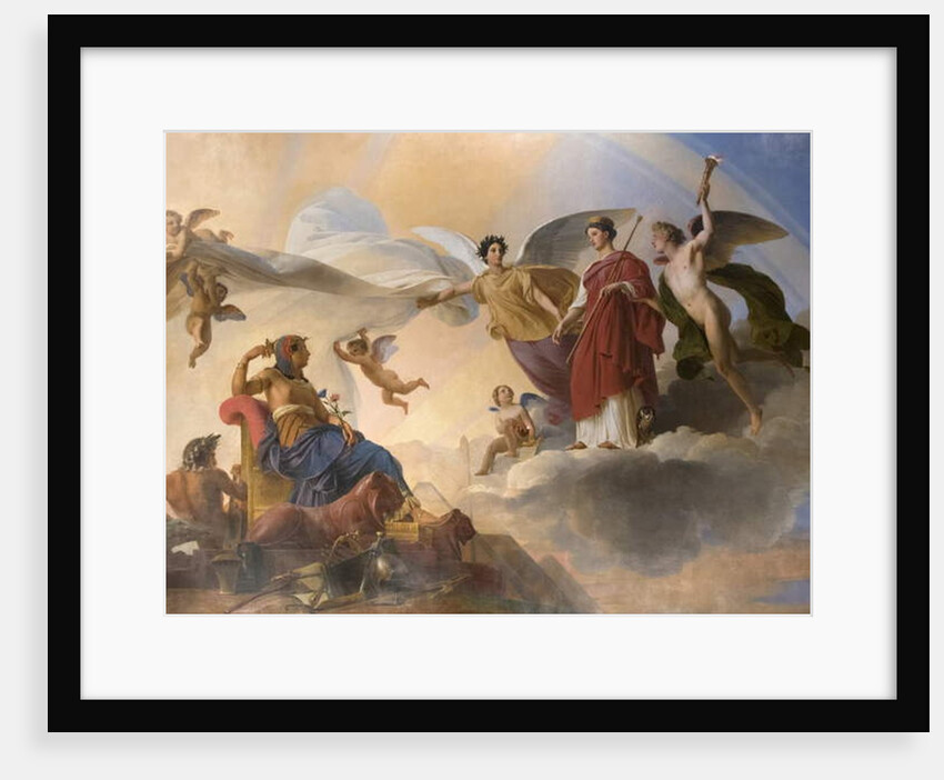 The Study and Genia Devote Ancient Egypt to Greece by Francois Edouard Picot