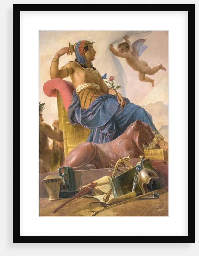 The Study and Genia Devote Ancient Egypt to Greece by Francois Edouard Picot