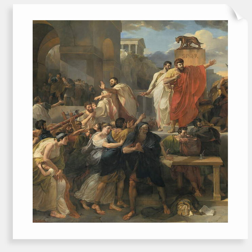 Detail of: Death of Virginia by Guillaume Lethiere