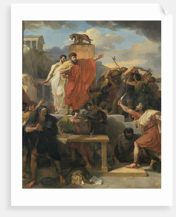 Detail of: Death of Virginia by Guillaume Lethiere