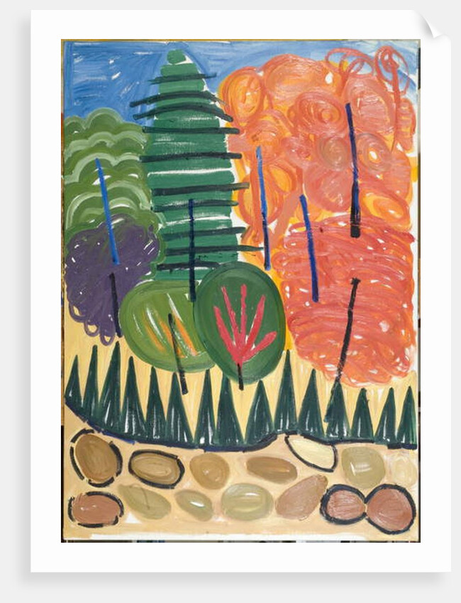 Blue Poles, 2007 by Janet McKenzie