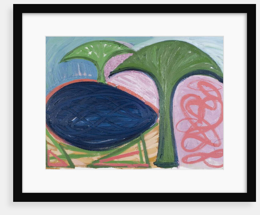 Loch and trees, 2007 by Janet McKenzie