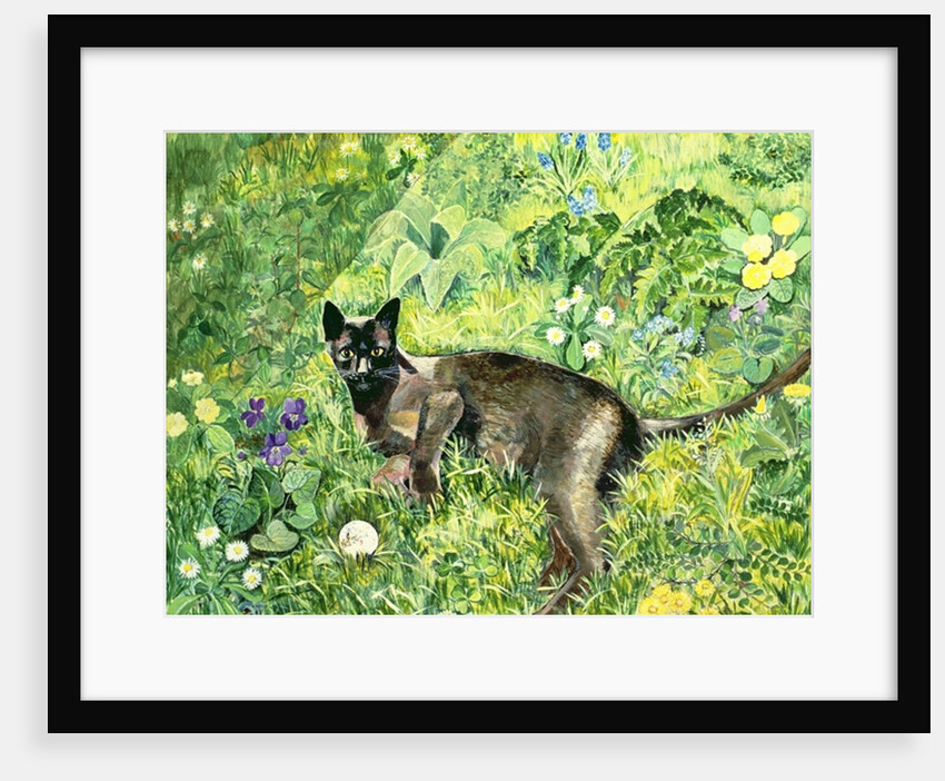 Golfing Cat by Hilary Jones