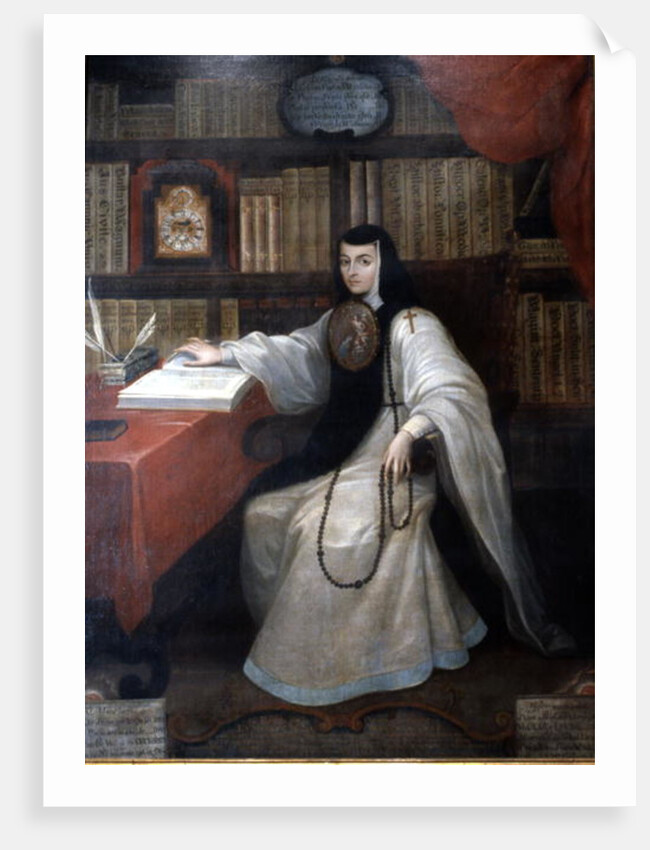 Portrait of Sor Juana Ines de la Cruz, 1750 by Miguel Cabrera