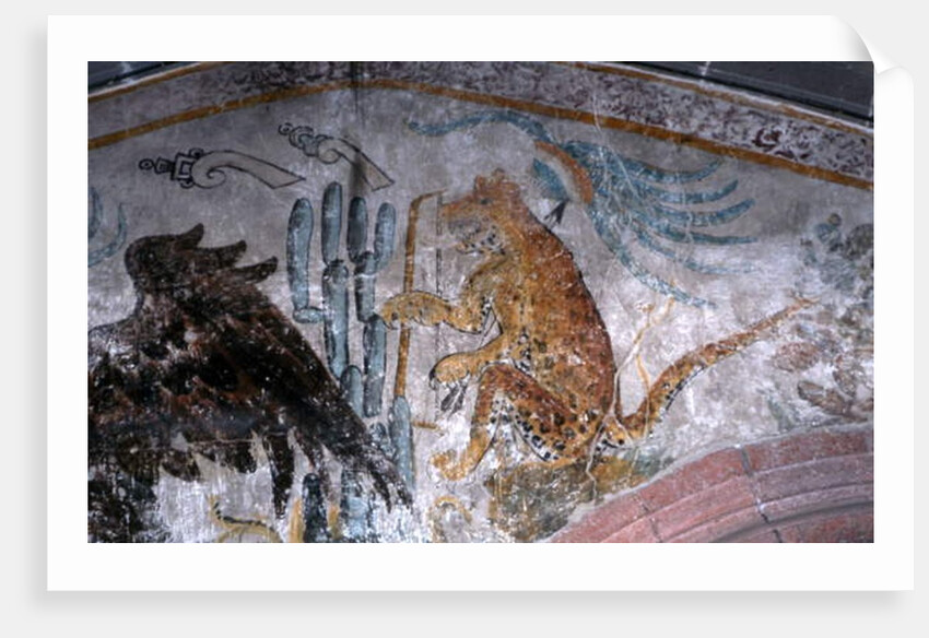 Detail of a mural by Mexican School