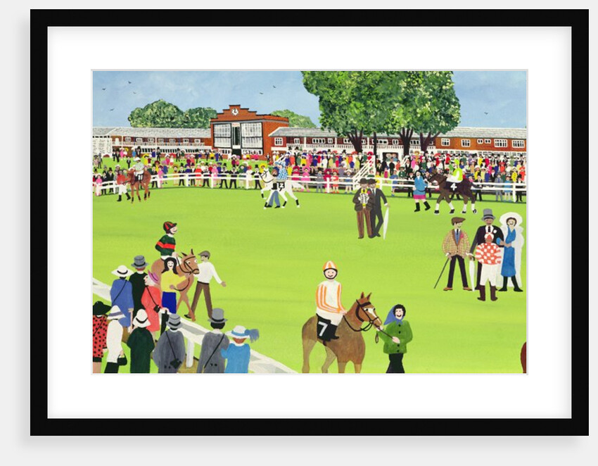 Ascot - the Paddock by Judy Joel