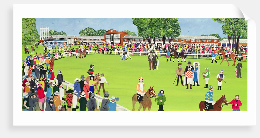 Ascot - the Paddock by Judy Joel