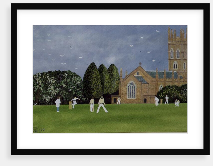 Cricket on Churchill Green by Judy Joel