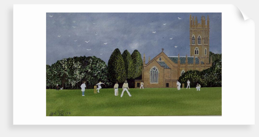Cricket on Churchill Green by Judy Joel