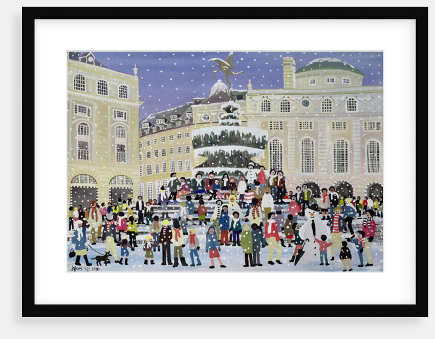 Piccadilly Snow Scene by Judy Joel