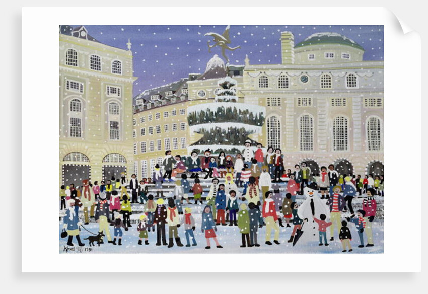 Piccadilly Snow Scene by Judy Joel