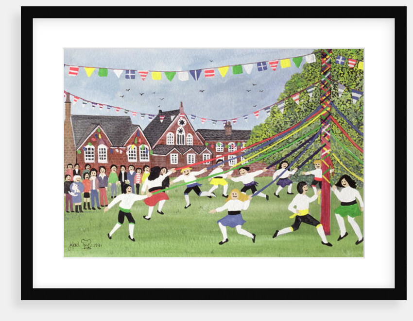 Maypole Dancing, 1991 by Judy Joel
