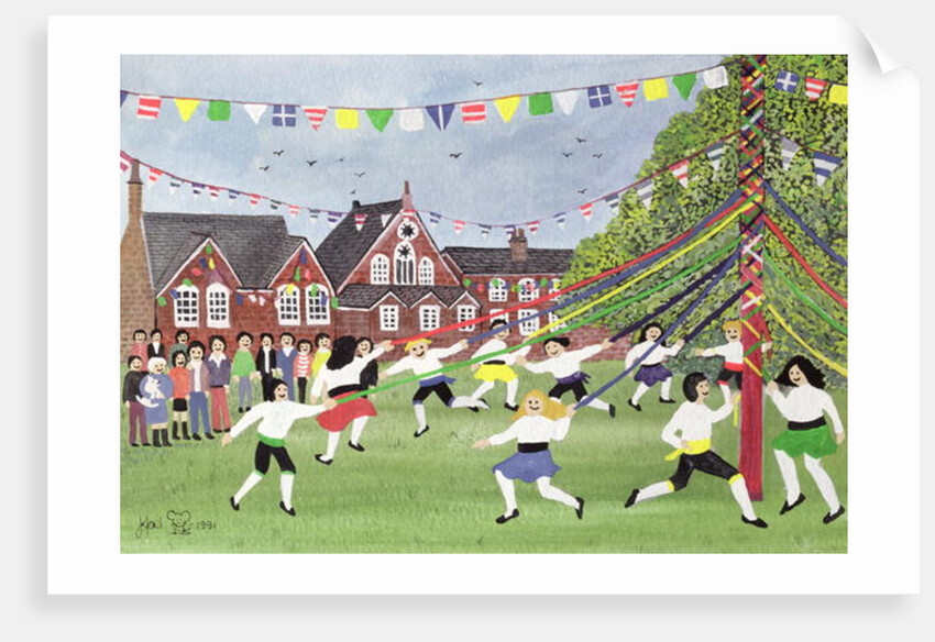 Maypole Dancing, 1991 by Judy Joel