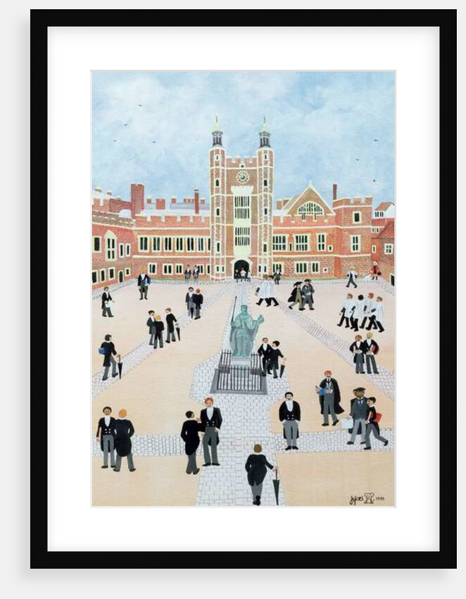 Eton College School Yard, 1991 by Judy Joel