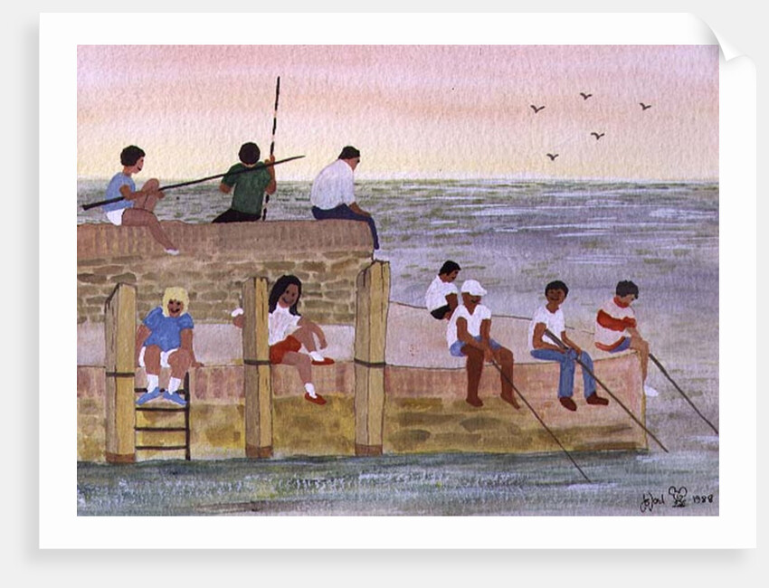 Twilight Fishing, 1988 by Judy Joel