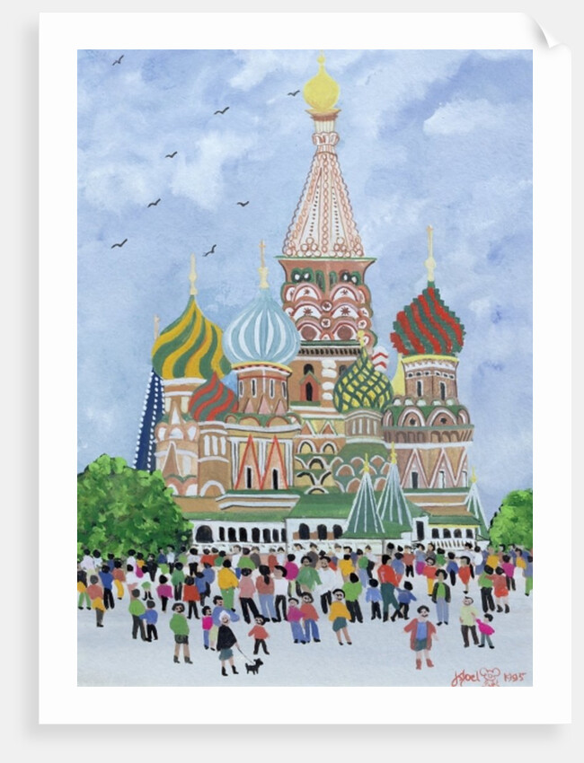 St. Basil's Cathedral, Red Square, 1995 by Judy Joel