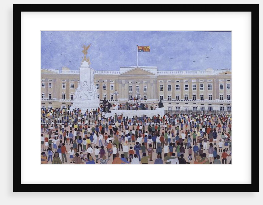Crowds around the Palace, 1995 by Judy Joel