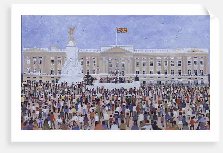 Crowds around the Palace, 1995 by Judy Joel