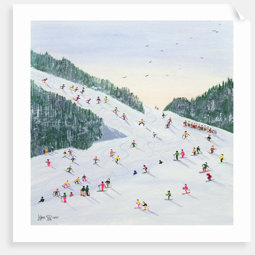 Ski-vening, 1995 by Judy Joel