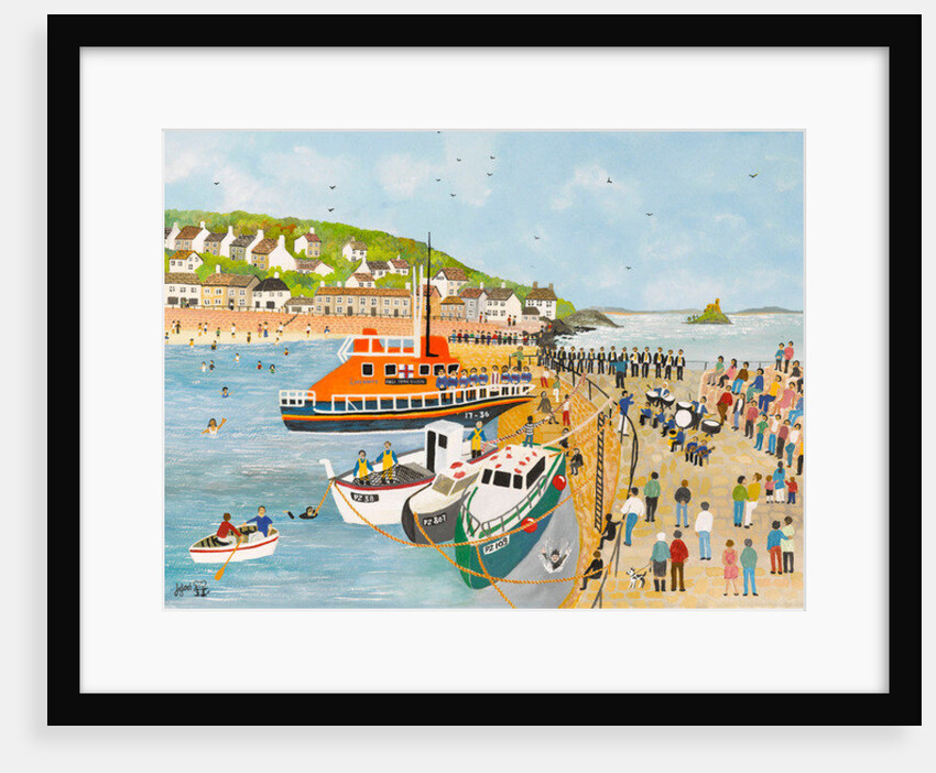 Blessing of the Lifeboat at Mousehole, 2013 by Judy Joel