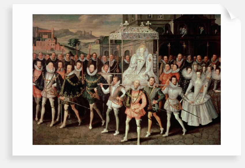 Procession portrait of Elizabeth I of England, c. 1601 by Robert Peake