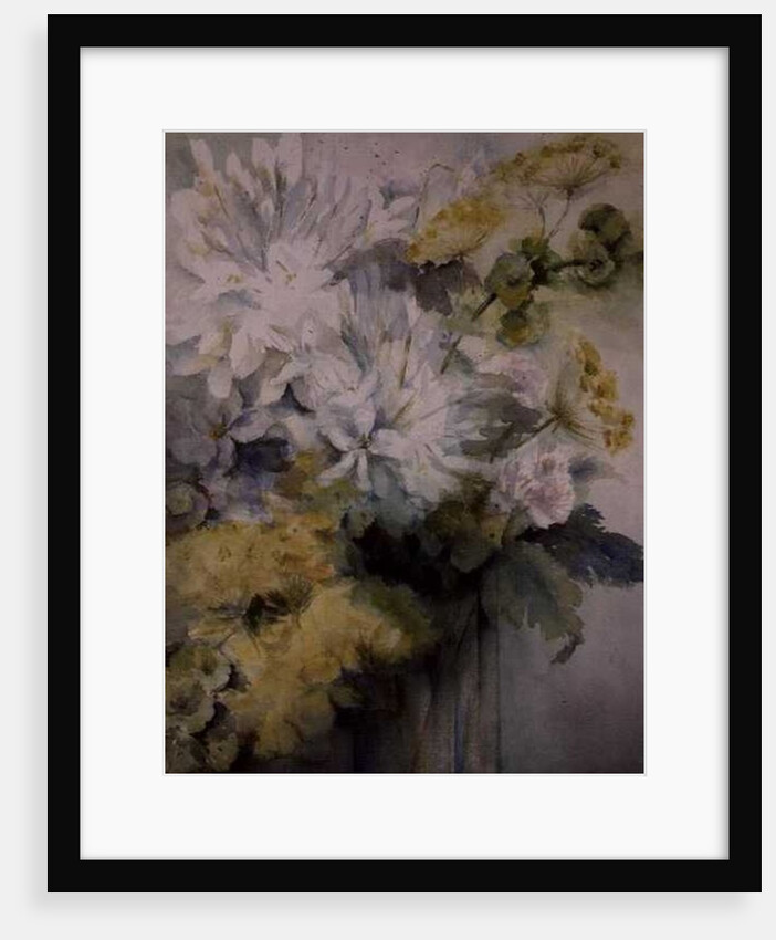 Agapanthus Molucela arrangement in a glass vase by Karen Armitage