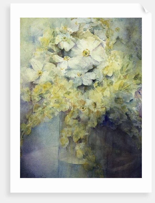 Anemone Japonica - White Queen and Molu by Karen Armitage