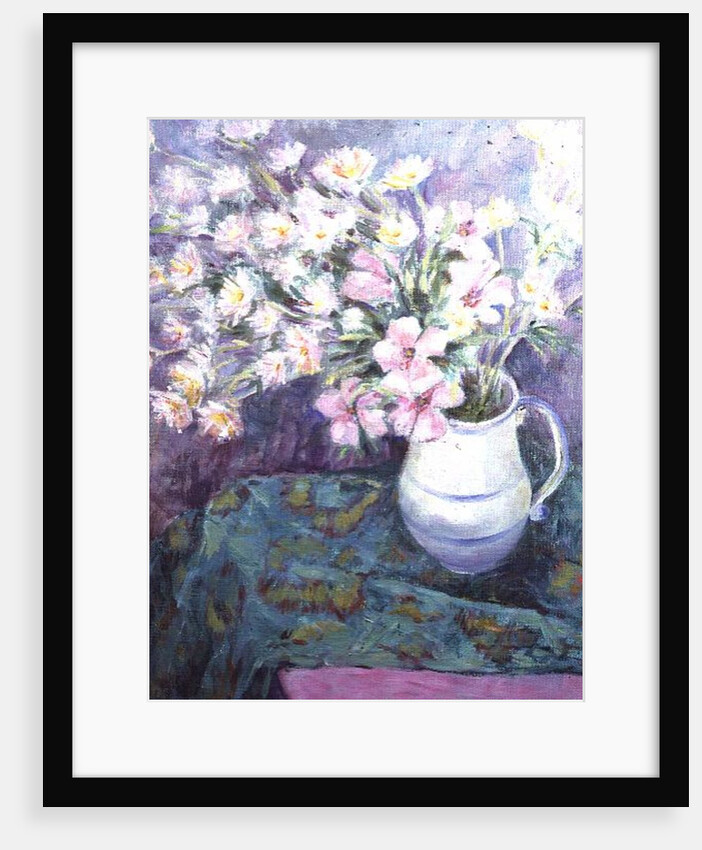 Pink Flowers in a Jug by Karen Armitage