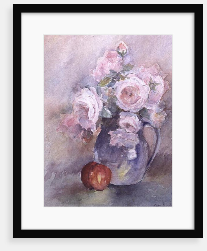 Pink Roses in a Blue Jug, 1994 by Karen Armitage